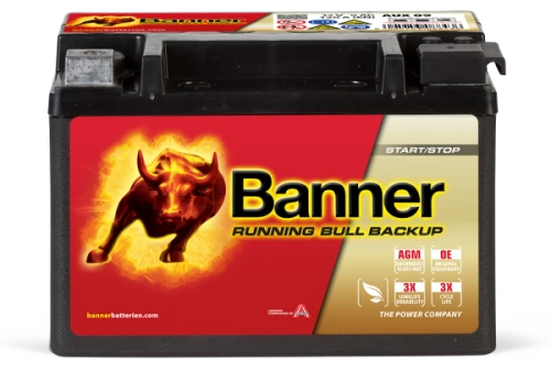 Akumulator AGM 9Ah Running Bull BackUp (509 00 / AUX 09)