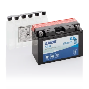8Ah 110A 12V Akumulator Motocyklowy EXIDE AGM ET9B-BS  