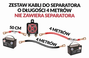 Przewody 35mm2 do separatora akumulatorów 4 METRY