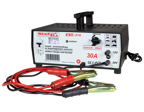 Zespół Prostownikowy Stef-Pol EST – 310 (12V/24V/30A) 200A rozruchowy