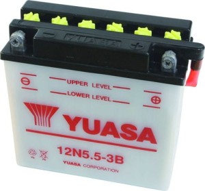  5,5Ah 55A 12V Akumulator YUASA STANDARD 12N5,5-3B