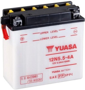  5,5Ah 55A 12V Akumulator YUASA STANDARD 12N5,5-4A