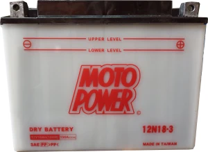  18Ah 190A 12V Akumulator motocyklowy Bat MotoPower 12N18-3