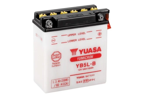 Motocyklowy akumulator 5,3Ah/5Ah 60A [EN] YUASA YuMicron 12V YB5L-B
