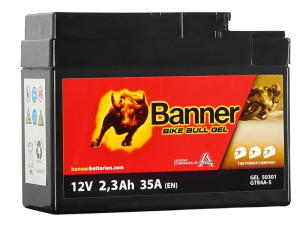 2,3Ah 35A 12V Akumulator BANNER Bike Bull GEL 503 01