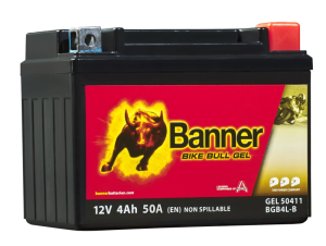   4Ah 50A 12V Akumulator BANNER Bike Bull GEL 504 11