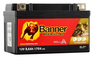 8,6Ah 170A 12V Akumulator BANNER Bike Bull GEL 509 01