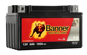   6Ah 105A 12V Akumulator BANNER Bike Bull  AGM 506 15