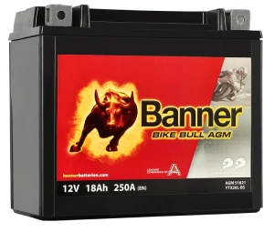  18Ah 250A 12V Akumulator BANNER Bike Bull  AGM 518 21