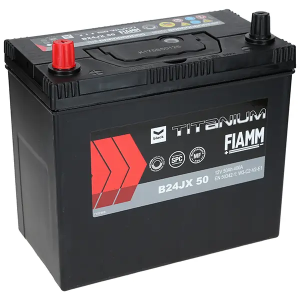  50Ah 400A 12V  Akumulator Fiamm BLACK B24JX L+ (M) Fiamm FB50LM
