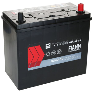  50Ah 400A 12V  Akumulator Fiamm BLACK +P Japan cienkie B24J 50 JFTP50--