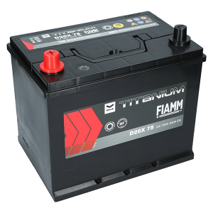  75Ah 640A 12V  Akumulator Fiamm BLACK D26X 75 L+ JFTP75--