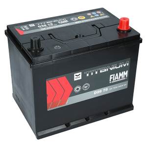  75Ah 640A 12V  Akumulator Fiamm BLACK D26 75 P+ JFTP75-