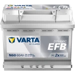  60Ah 640A 12V Akumulator EFB Varta Dynamic (560500064) N60