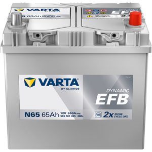  65Ah 650A 12V Akumulator EFB Varta Dynamic (565501065) N65