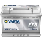  70Ah 760A 12V Akumulator EFB Varta Dynamic (5705000760) N70