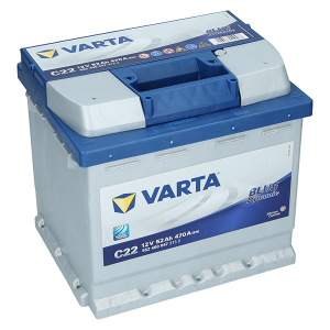 52Ah  470A 12V Akumulator  Varta Blue Dynamic (VBLU52) C22 P+