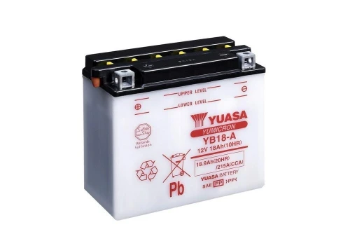 Motocyklowy akumulator 18,9Ah/18Ah 215A [EN] YUASA YuMicron 12V YB18-A