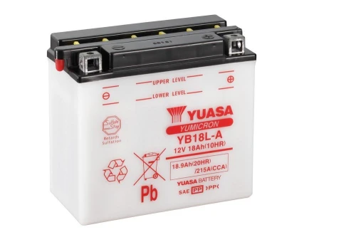 Motocyklowy akumulator 18,9Ah/18Ah 215A [EN] YUASA YuMicron 12V YB18L-A
