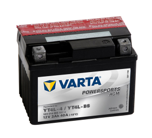   3Ah 40A 12V Akumulator AGM Varta PowerSports P+ YT4L-4 | YT4L-BS VVM212