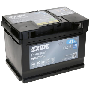  61Ah 600A 12V Akumulator EXIDE PREMIUM EA612