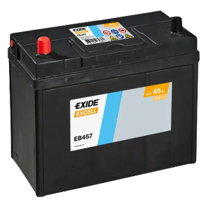  45Ah 330A 12V Akumulator EXIDE EXCELL EB457