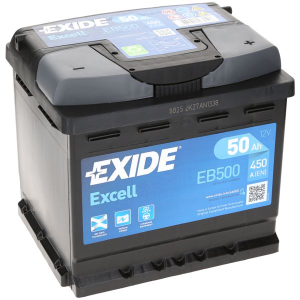  50Ah 450A 12V Akumulator EXIDE EXCELL EB500