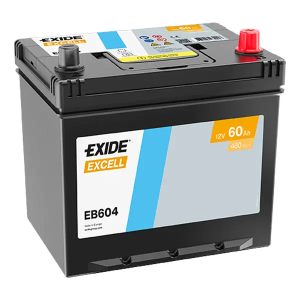  60Ah 480A 12V Akumulator EXIDE EXCELL EB604