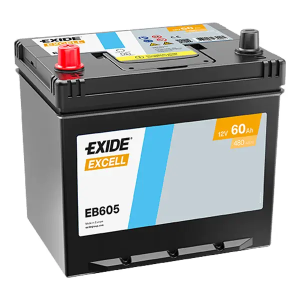  60Ah 480A 12V Akumulator EXIDE EXCELL EB605