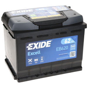  62Ah 540A 12V Akumulator EXIDE EXCELL EB620