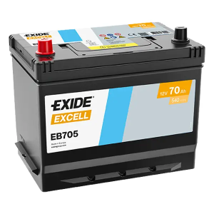  70Ah 540A 12V Akumulator EXIDE EXCELL EB705