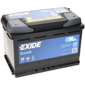  74Ah 680A 12V Akumulator EXIDE EXCELL EB740