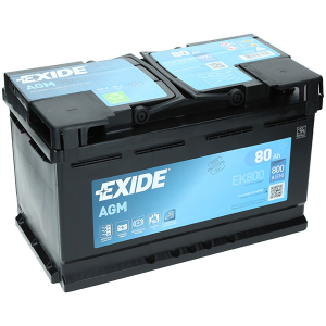  80Ah 800A 12V Akumulator EXIDE AGM EK800   