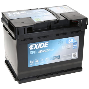  60Ah 640A 12V Akumulator EXIDE EFB EL600 