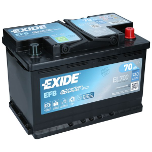  70Ah 760A 12V Akumulator EXIDE EFB EL700 
