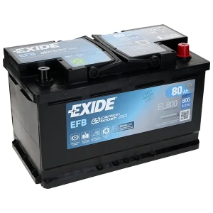  80Ah 800A 12V Akumulator EXIDE EFB EL800 