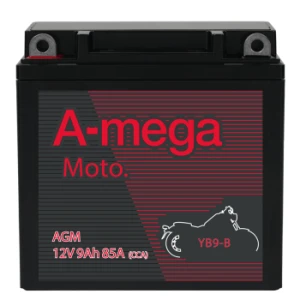   9Ah 85A 12V Akumulator motocyklowy A-Mega MOTO  AM YB9-B