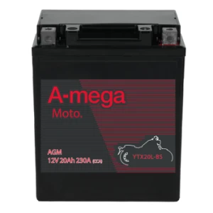   20Ah 230A 12V Akumulator motocyklowy A-Mega MOTO YTX20L-BS