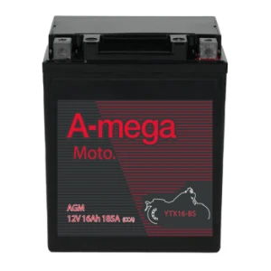   16Ah 185A 12V Akumulator motocyklowy A-Mega MOTO YTX16-BS