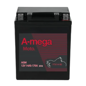   14Ah 170A 12V Akumulator motocyklowy A-Mega MOTO YTX14-BS