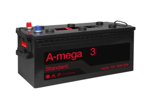 140Ah 800A 12V Akumulator A-Mega STANDARD M3 6CT-140-A3 Flat