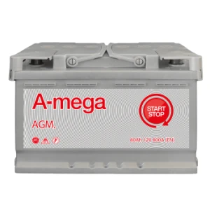 80Ah 800A 12V Akumulator Megatex A-Mega Start&STop AGM 6CT-80-A3