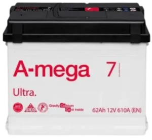 62Ah 610A 12V Akumulator Megatex A-Mega Ultra M7 6CT-62-A3