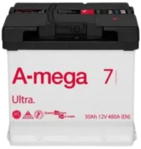  50Ah 480A 12V Akumulator Megatex A-Mega Ultra M7 6CT-50-A3