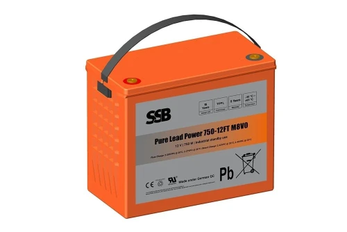 162Ah 12V SSB Battery Pure Lead Power 750-12 M8V0