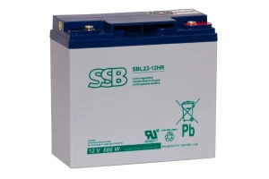  22Ah 12V Akumulator SSB Battery SBL 22-12HR V0