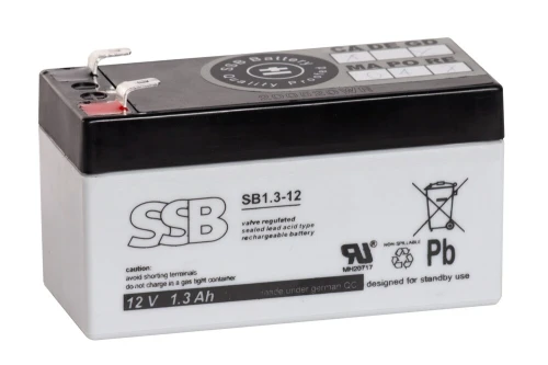1,3Ah 12V Akumulator SSB Battery SB 1,3-12