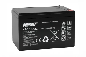 15Ah 12V Akumulator NERBO NBC 15-12L