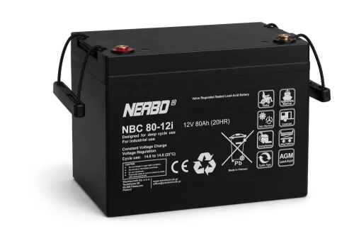 80Ah 12V Akumulator NERBO NBC 80-12i