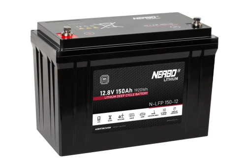 150Ah 12,8V Akumulator NERBO Lithium N-LFP 150-12
